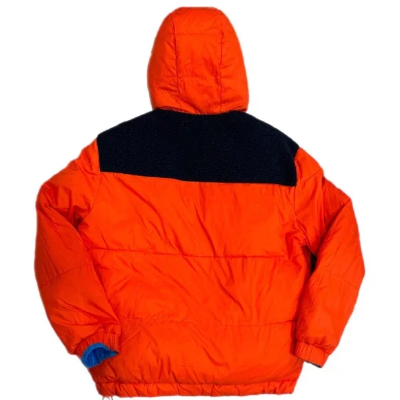 Vintage 90s Tommy Hilfiger Puffer Jacket Reversible Blue Red Sherpa Men’s S/P